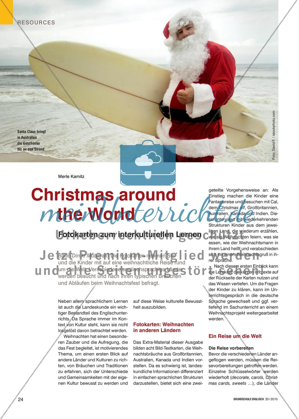 Christmas around the World - Fotokarten zum interkulturellen Lernen Preview 1