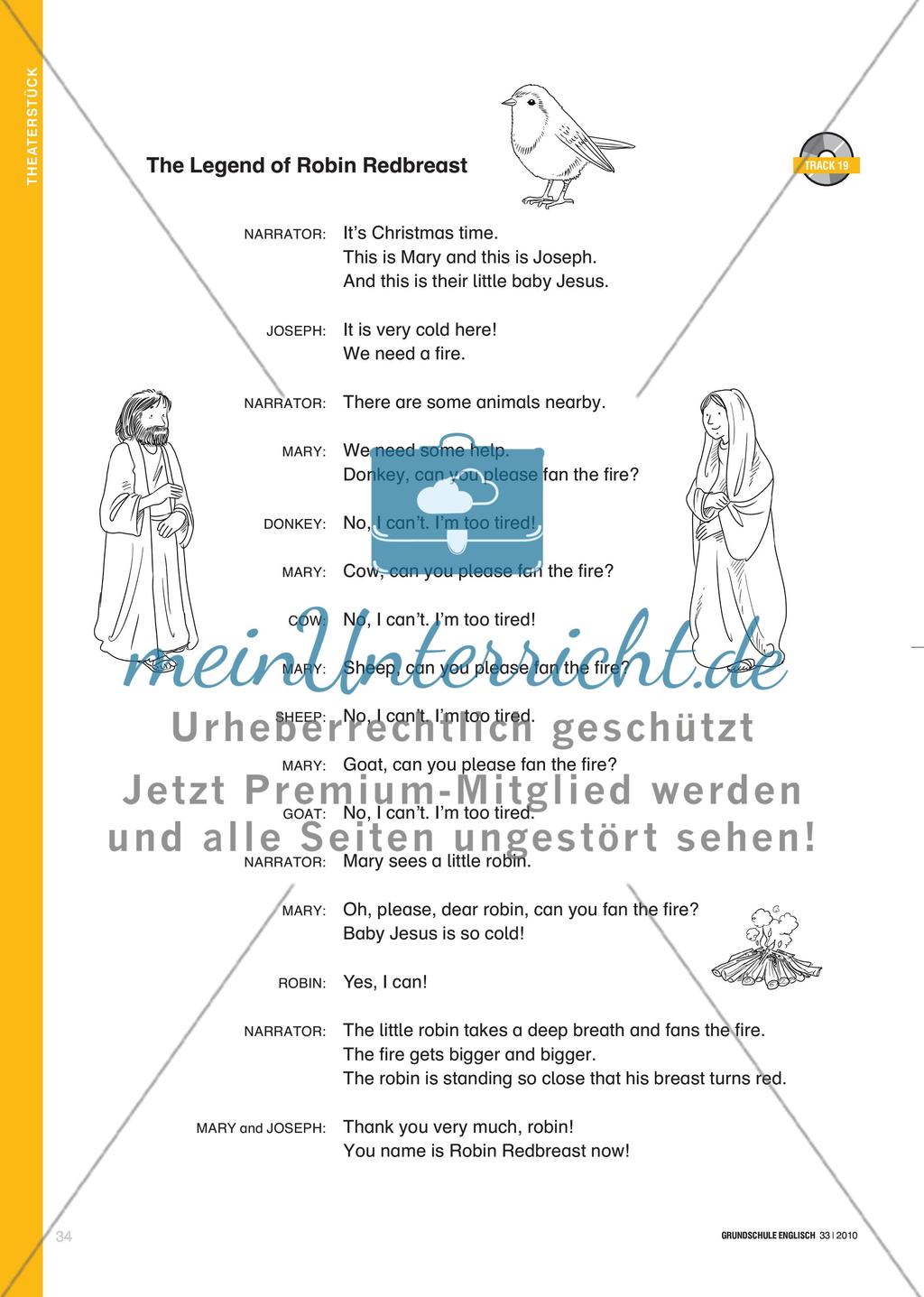 But Robin Redbreast Fans the Fire … - Eine englische Weihnachtslegende als Theaterstück aufführen Preview 3
