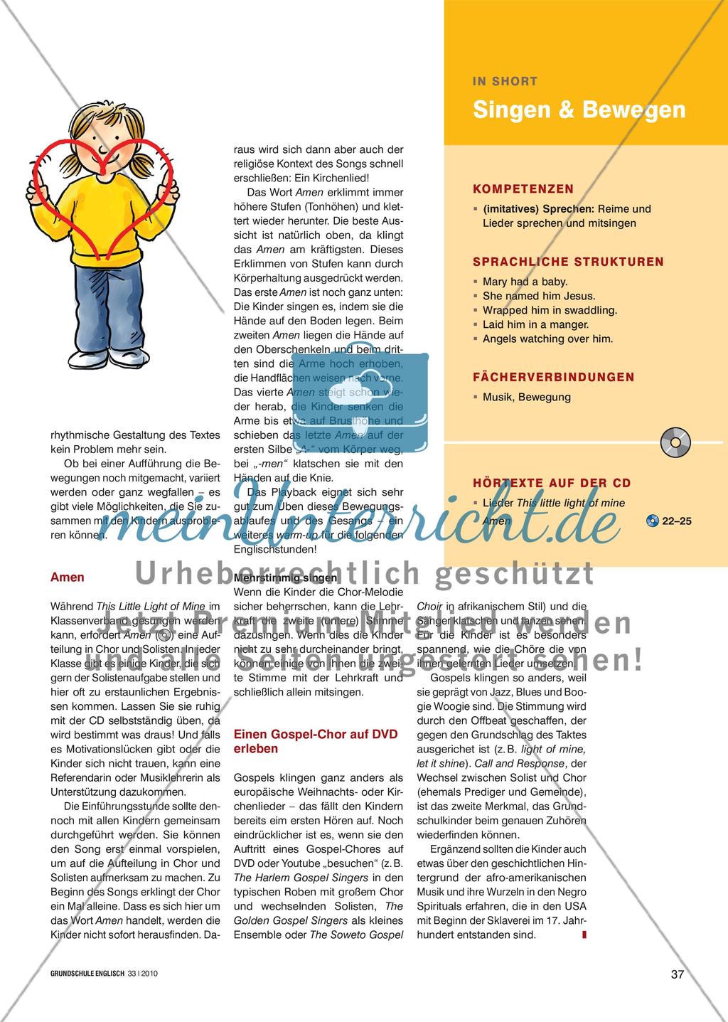 I’m Gonna Let It Shine … - Gospels singen und einstudieren Preview 2