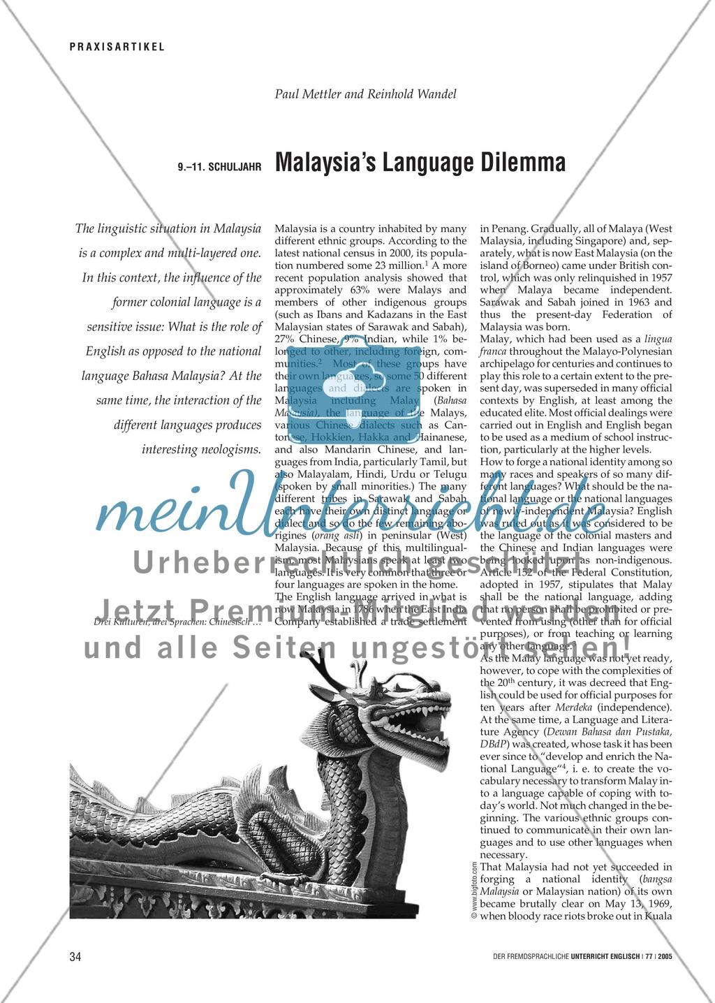 Malaysia’s Language Dilemma Preview 1