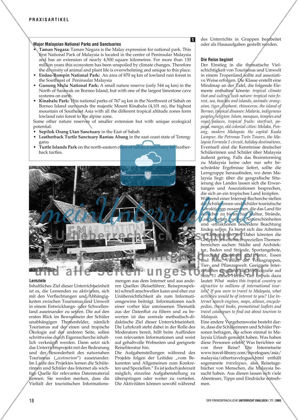 Tourismus auf sanften Sohlen - Eine virtuelle Reise nach Malaysia Preview 2