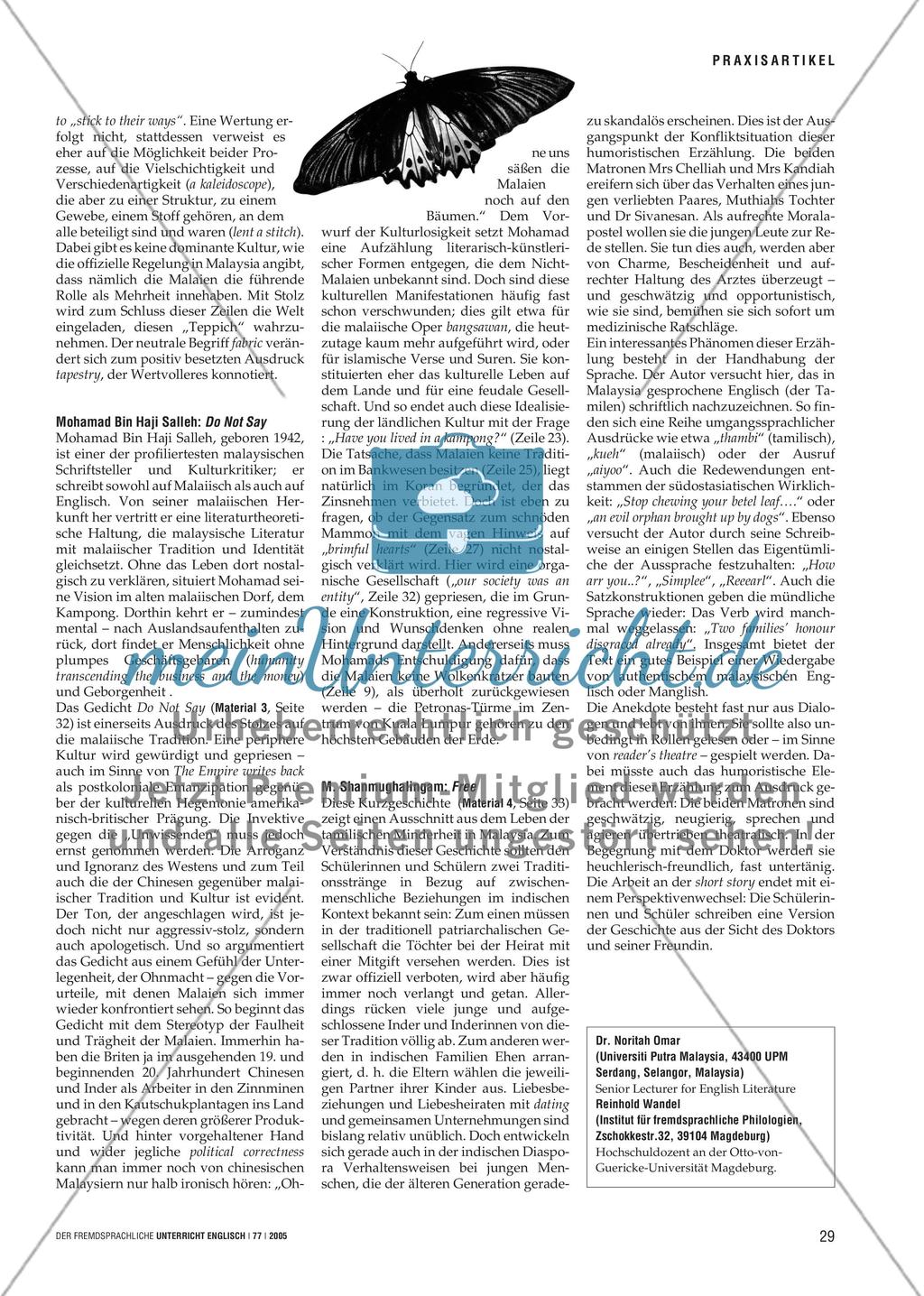 Wondrous Sights of Malaysia - Literatur als Ort der interkulturellen Begegnung Preview 2