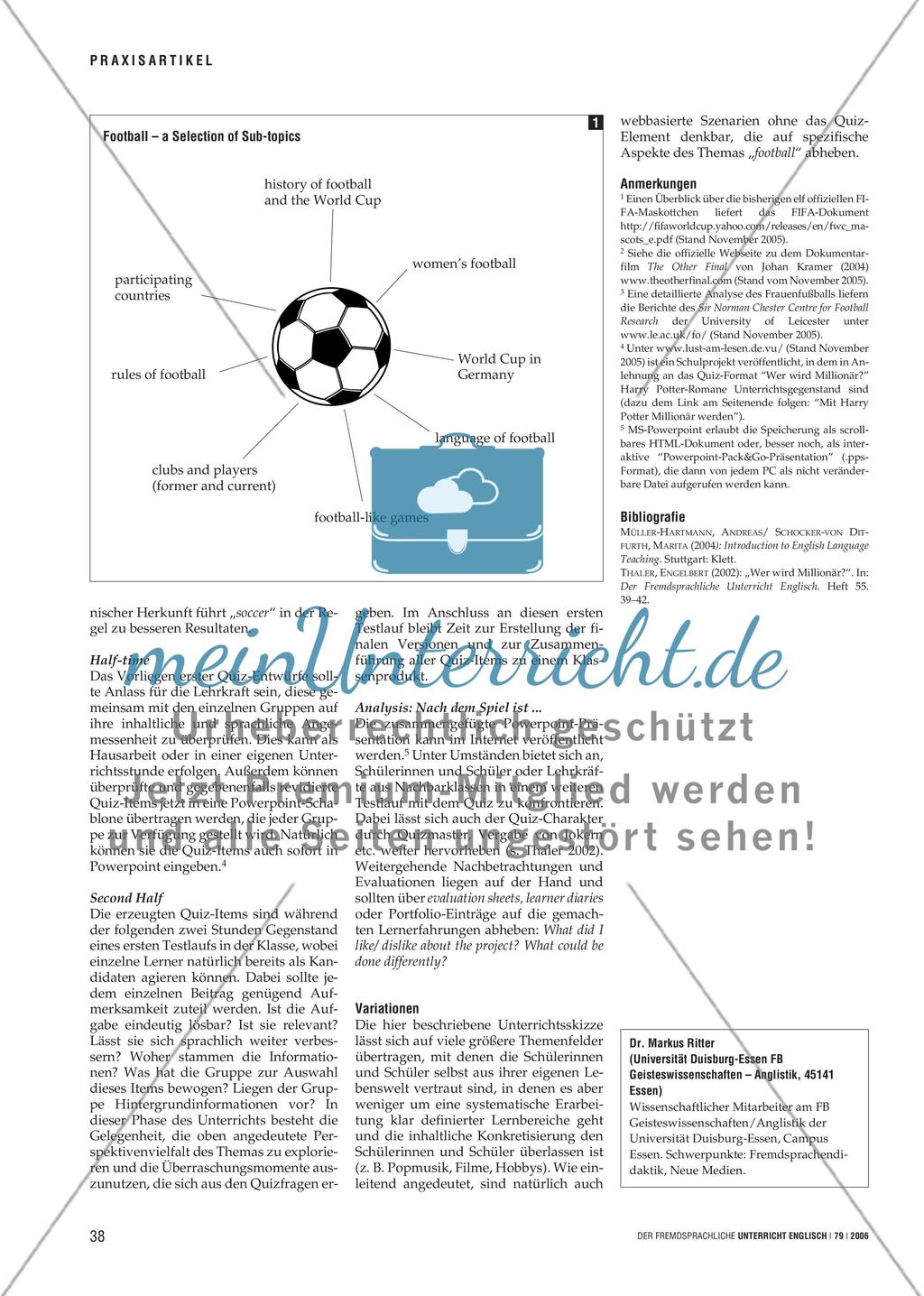World Wide Football - Vom selbst erstellten Quiz zum Fußballwissen Preview 3