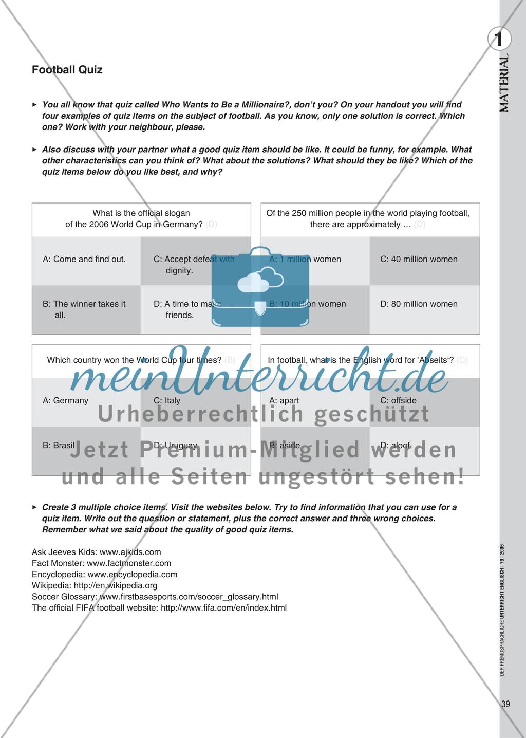 World Wide Football - Vom selbst erstellten Quiz zum Fußballwissen Preview 4
