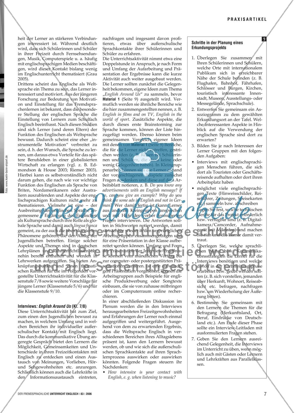 Englich Around Us - Global English in Projekten entdecken Preview 2