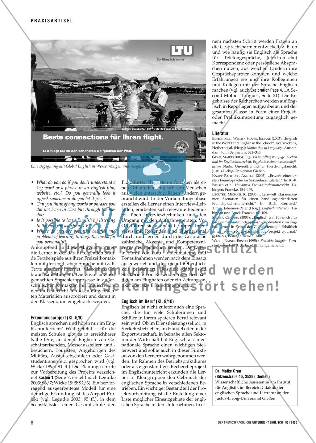 Englich Around Us - Global English in Projekten entdecken Preview 3