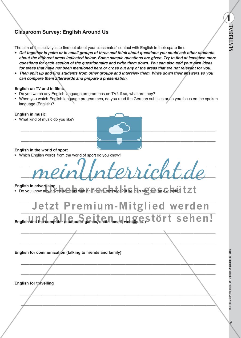 Englich Around Us - Global English in Projekten entdecken Preview 4