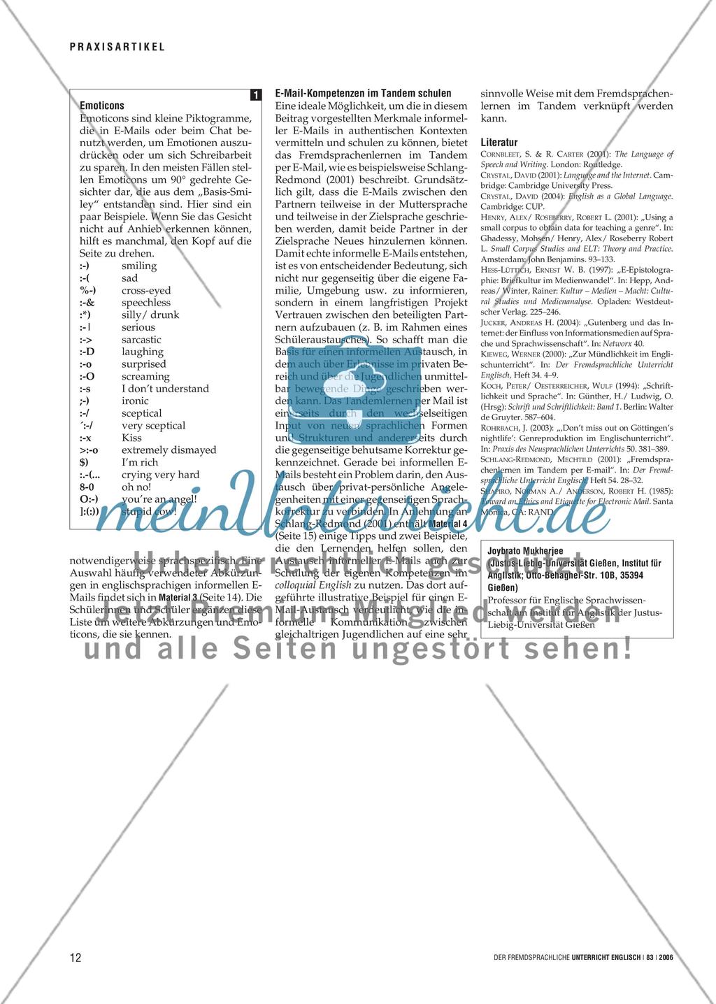 You’ve Got Mail ;-) - E-Mails verfassen, Internet-Englisch verwenden Preview 3