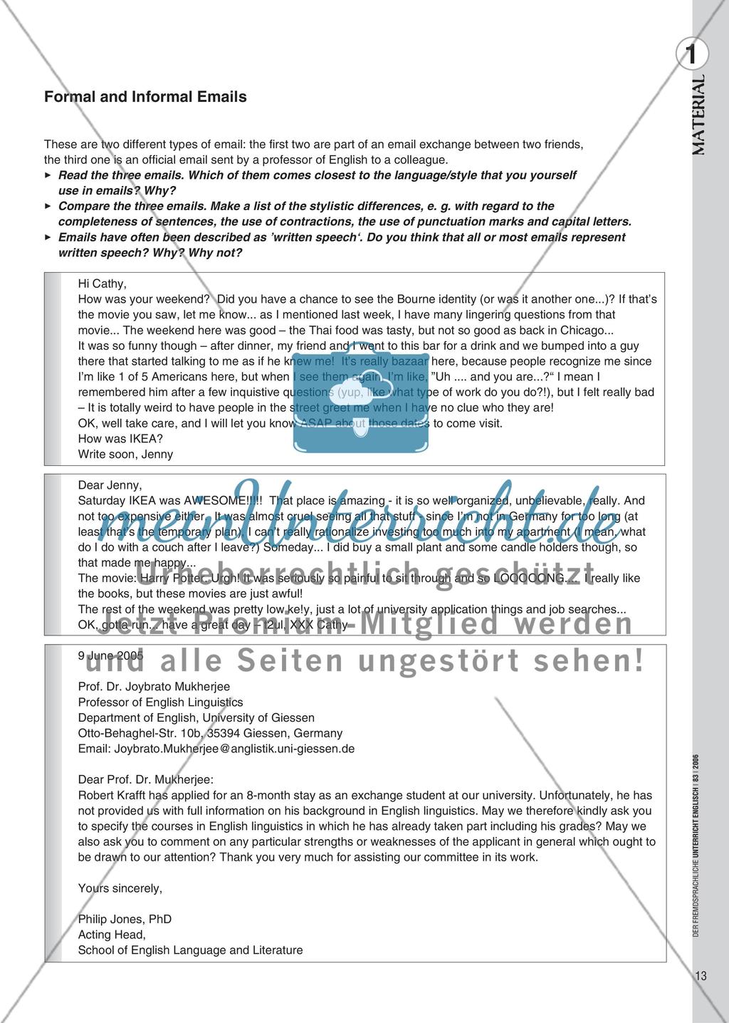 You’ve Got Mail ;-) - E-Mails verfassen, Internet-Englisch verwenden Preview 4