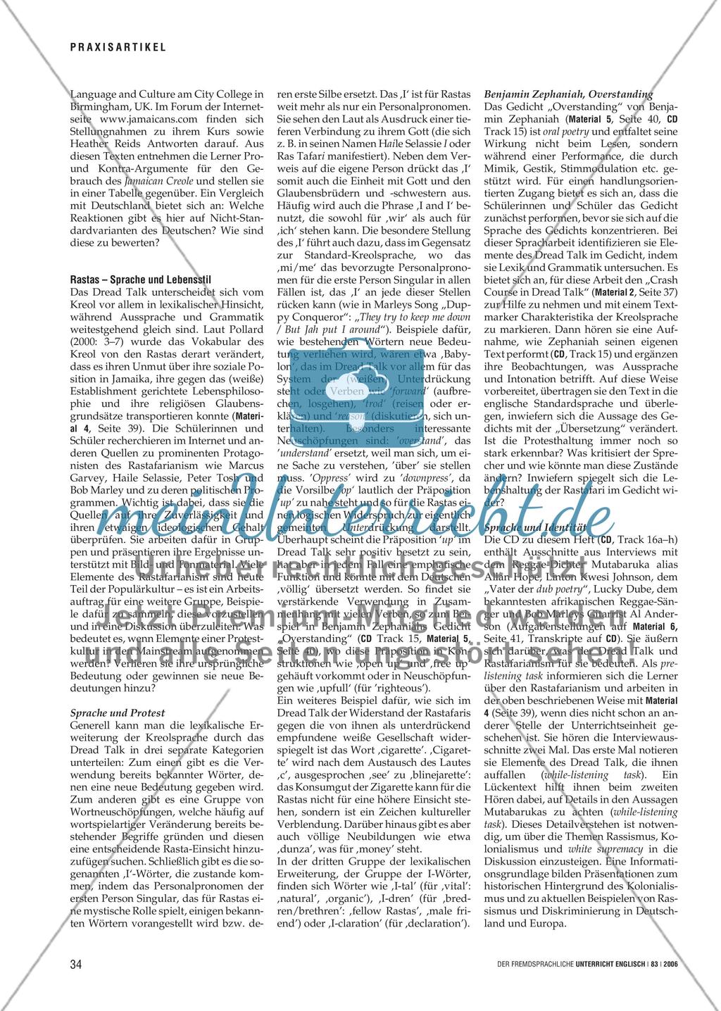 Babylon ist überall - Kreolsprachen und ihren kulturellen Kontext kennenlernen Preview 3