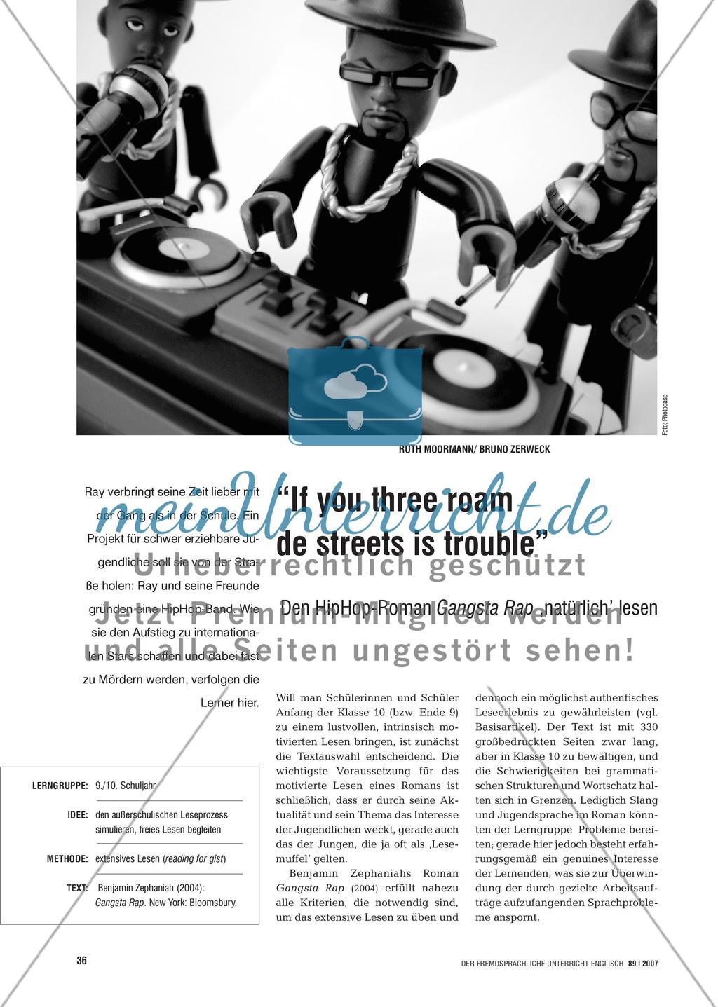 “If you three roam de streets is trouble” - Den HipHop-Roman Gangsta Rap ‚natürlich’ lesen Preview 1