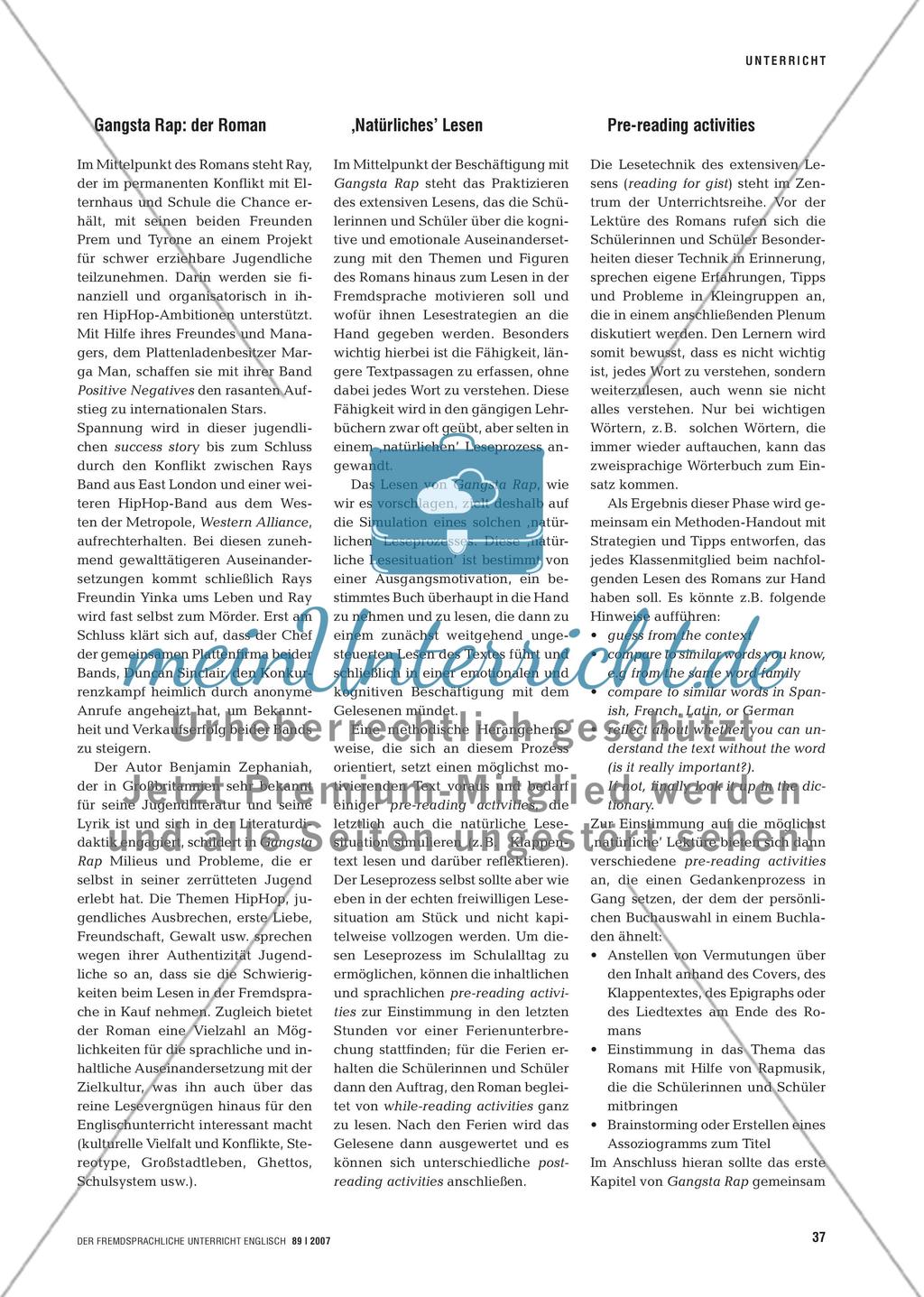 “If you three roam de streets is trouble” - Den HipHop-Roman Gangsta Rap ‚natürlich’ lesen Preview 2