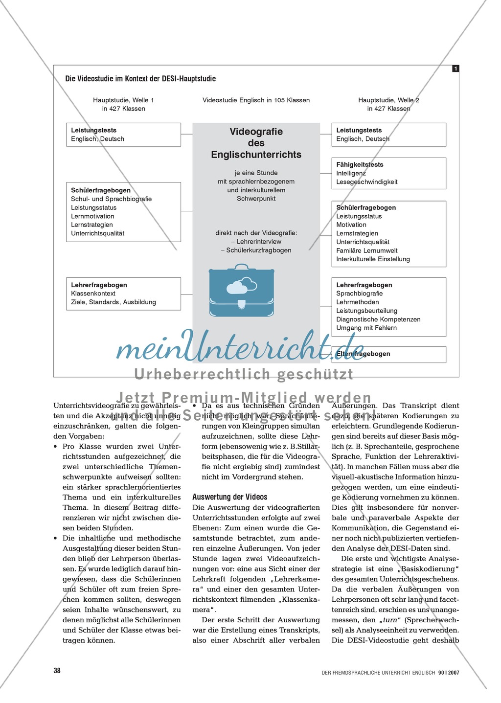 Die DESI-Videostudie. Unterrichtstranskripte für die Lehrerausbildung nutzen: Praxisartikel Preview 2