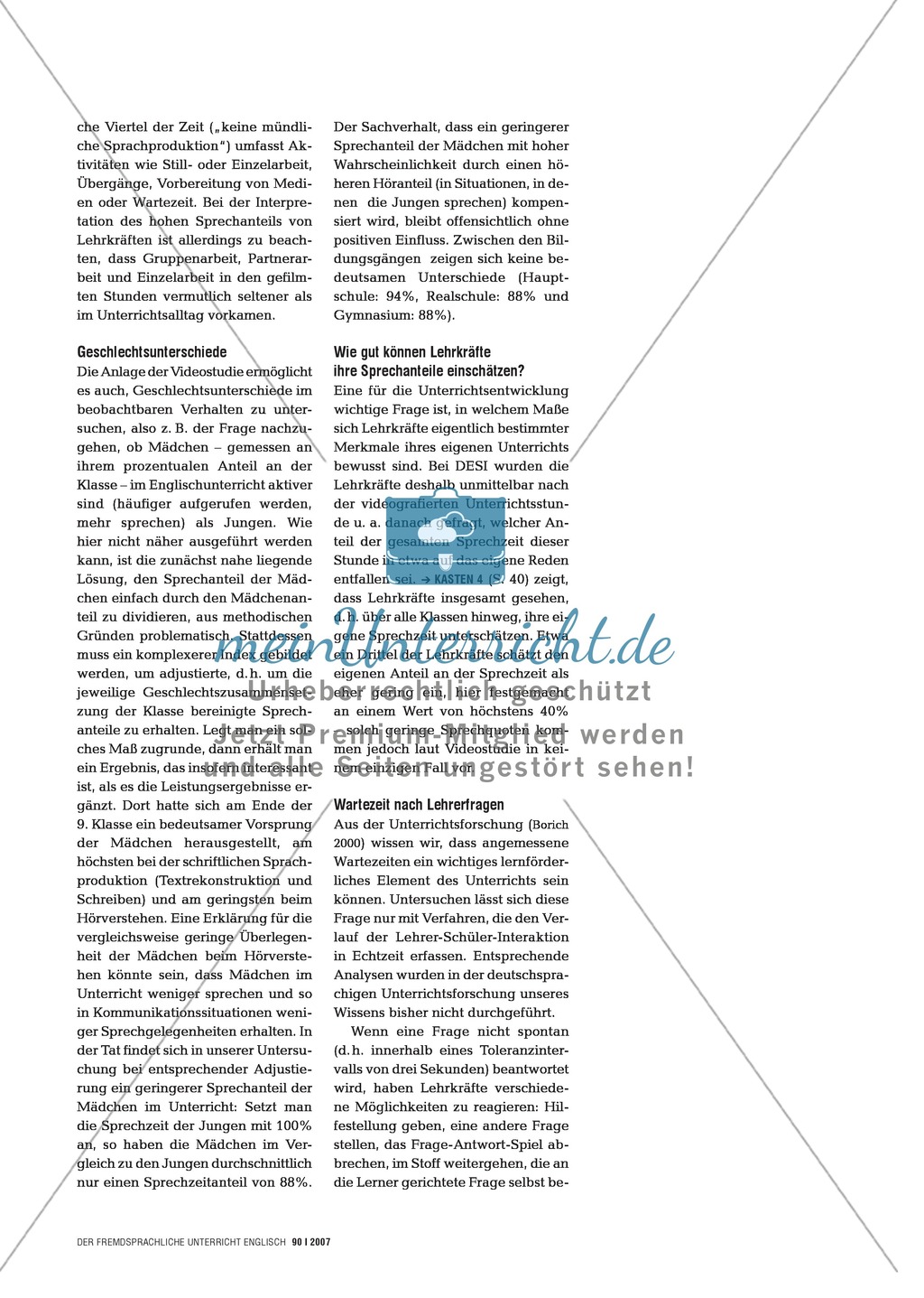 Die DESI-Videostudie. Unterrichtstranskripte für die Lehrerausbildung nutzen: Praxisartikel Preview 5
