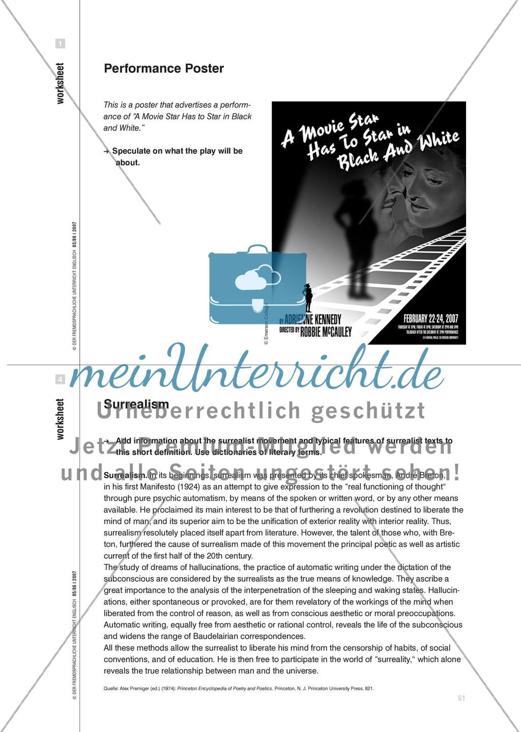 Angst vor dem Unverständlichen? - Eine Forschungsreise in den Einakter A Movie Star Has to Star in Black and White (1976) Preview 6