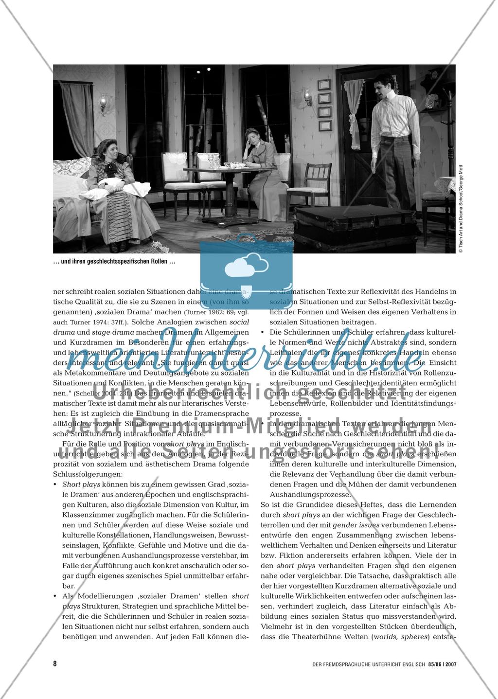 Staging Women’s Lives - Short Plays im Englischunterricht Preview 5