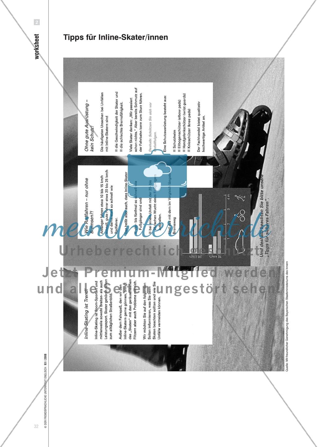 Where Are Inline-skates Allowed? - Inhalte einer Infobroschüre mündlich sprachmitteln Preview 5