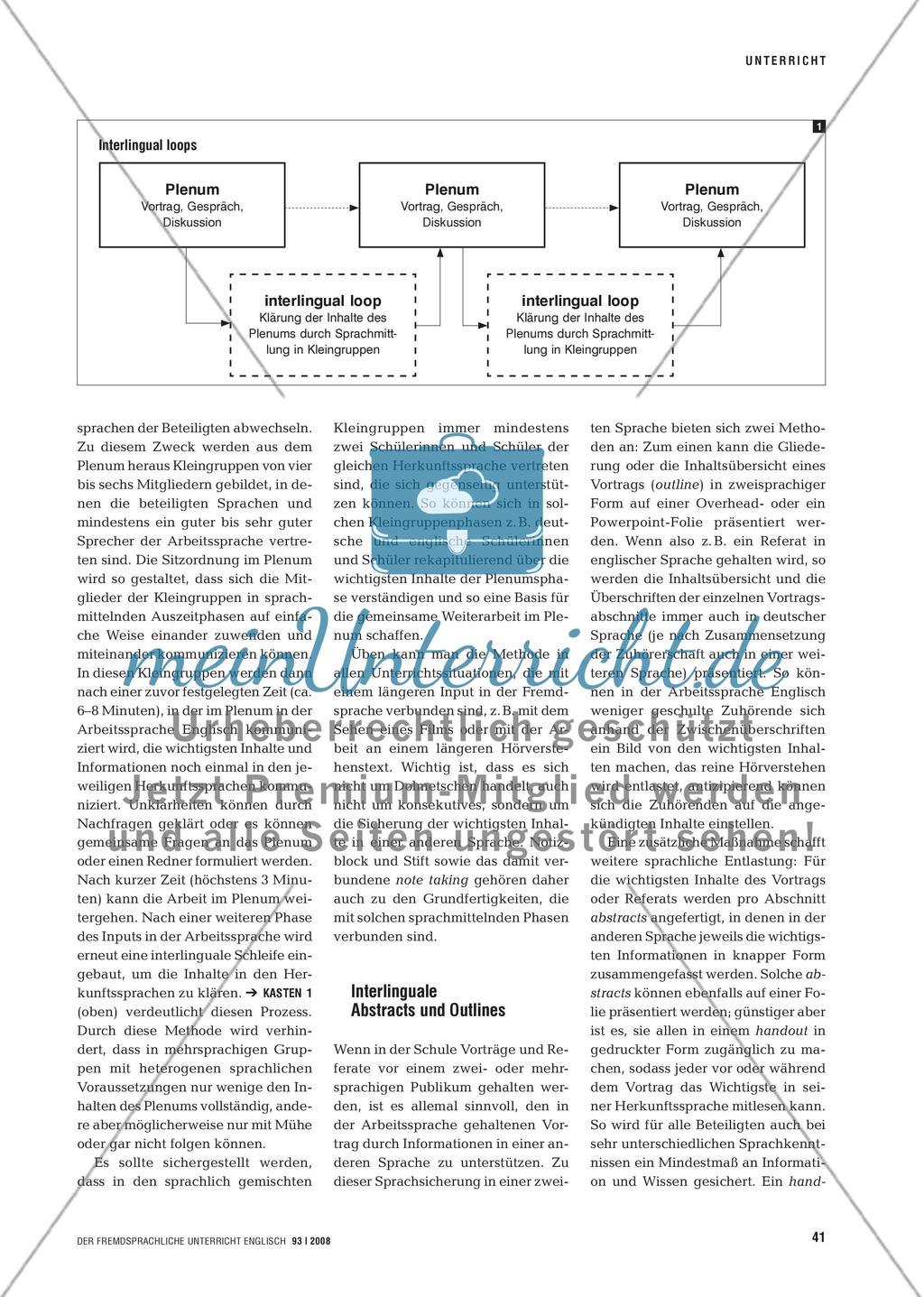 Die mehrsprachige Schule - Sprachmittlung im schulischen Kontext Preview 2