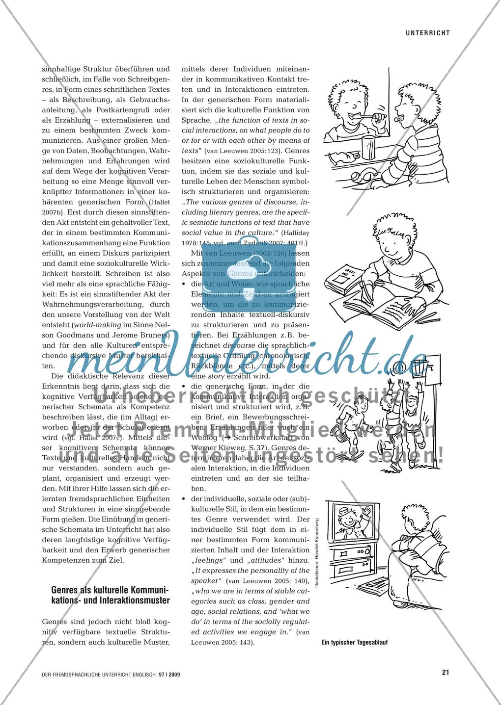 This Is What My Day Is Like … - Generische Schreibaufgaben, Diskursfähigkeit und generisches Lernen Preview 2