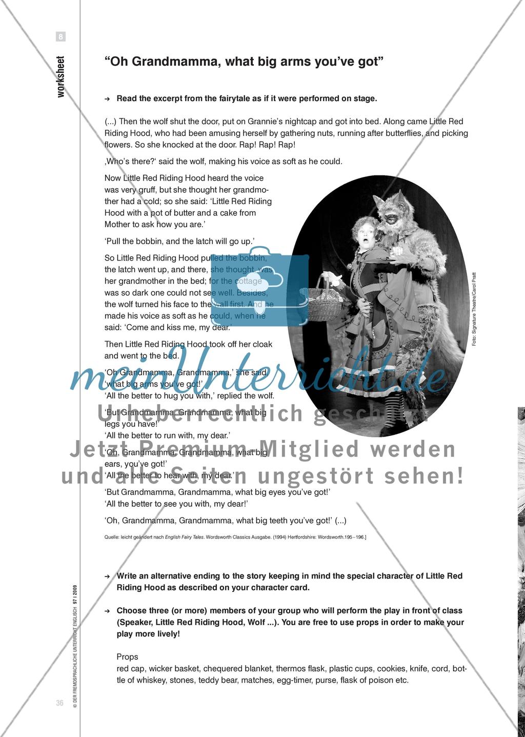 “Oh, Grandma, what big teeth you’ve got!” - Mit Märchen kreatives Schreiben entwickeln Preview 11