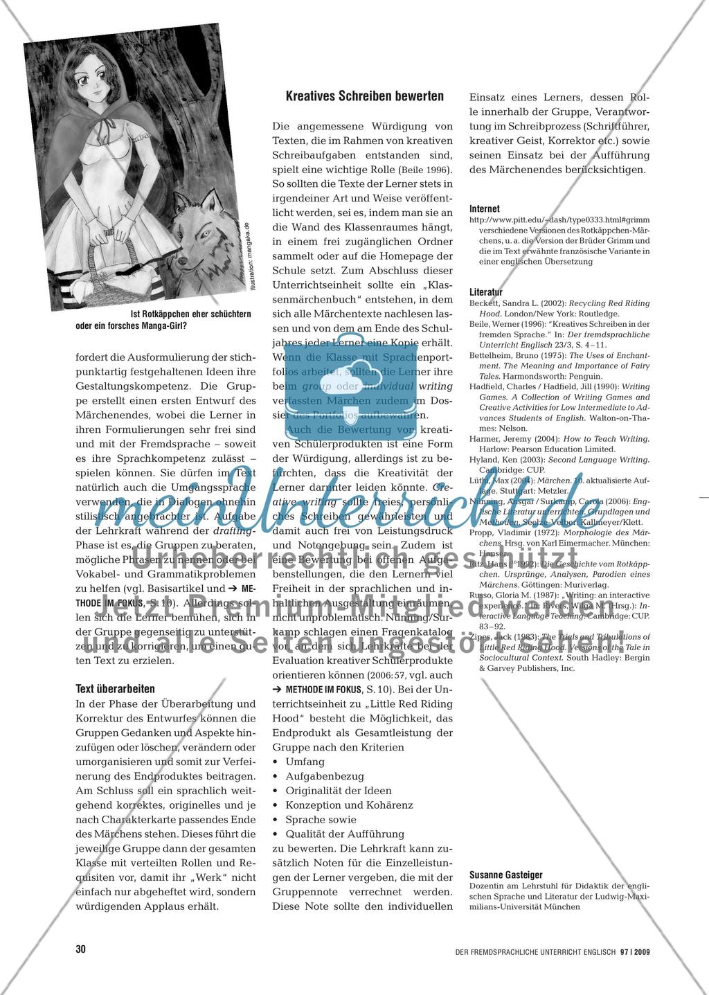 “Oh, Grandma, what big teeth you’ve got!” - Mit Märchen kreatives Schreiben entwickeln Preview 5