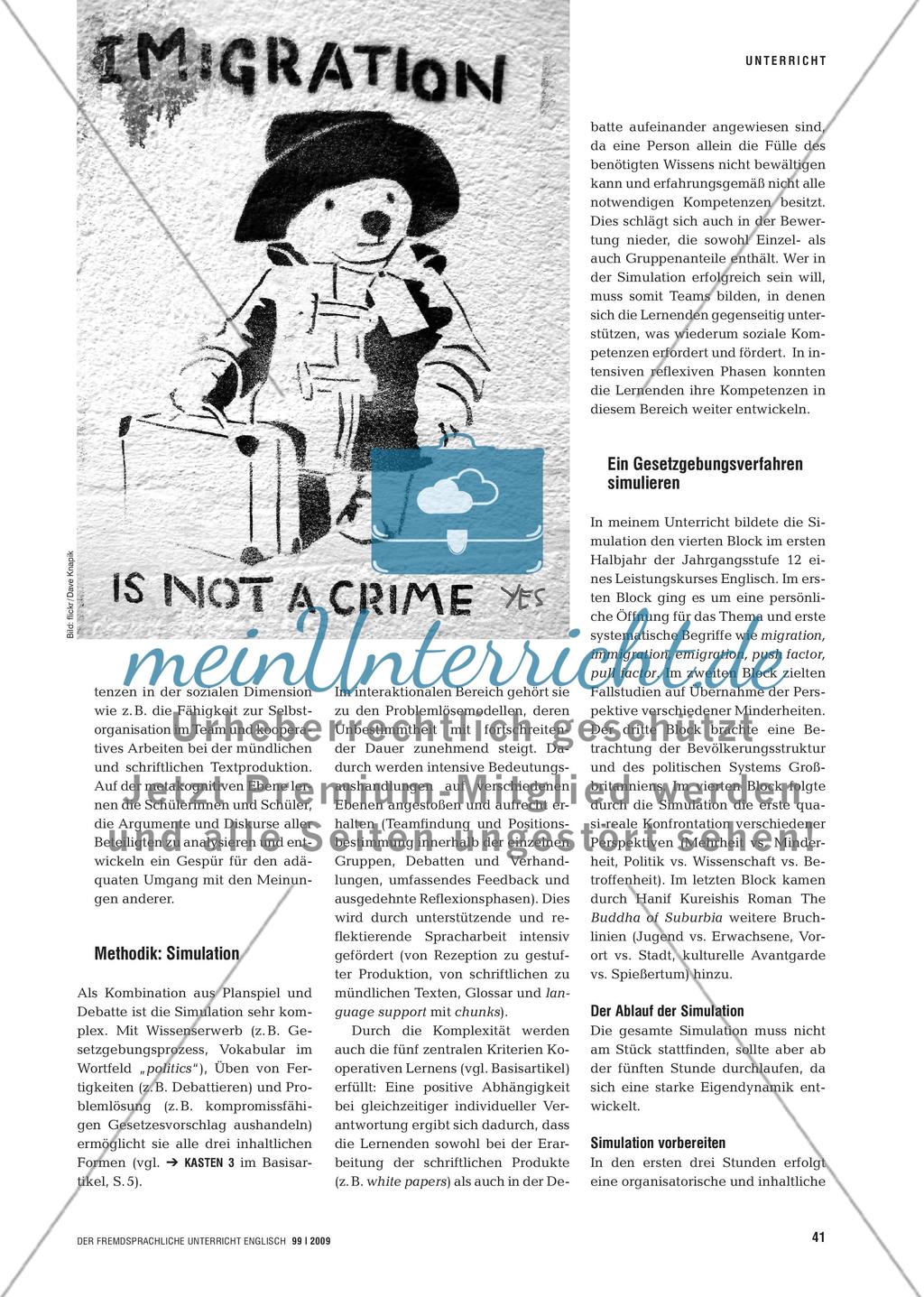 From White Paper to Act of Parliament - Die britische Gesetzgebung am Thema Immigration simulieren Preview 2