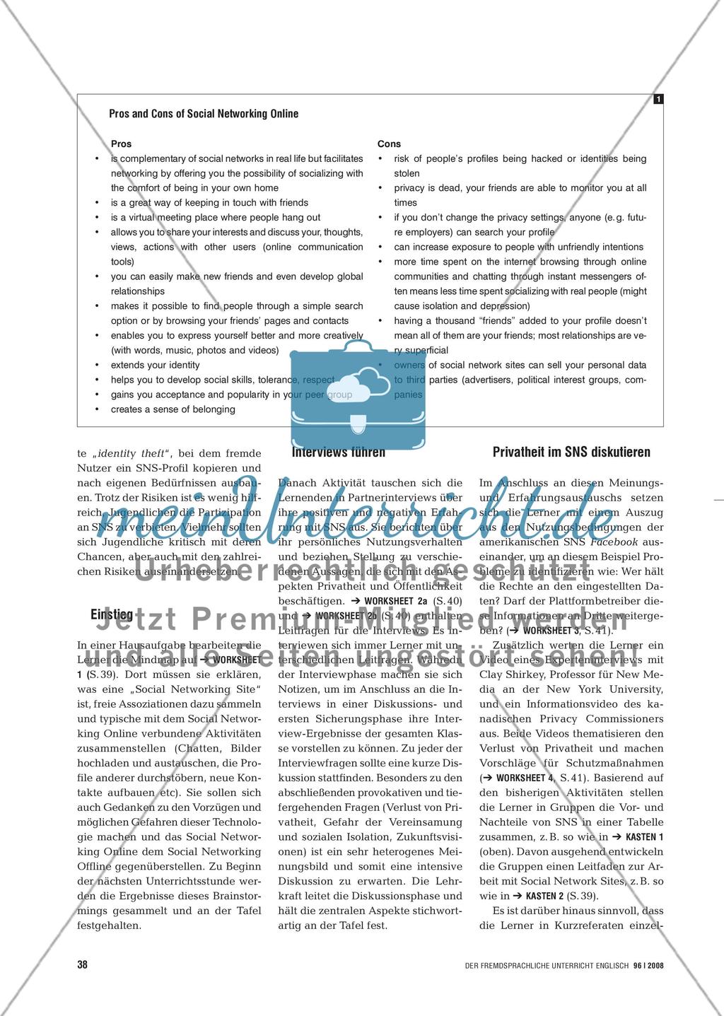 Identity 2.0 - Öffentlichkeit vs. Privatheit beim Social Networking Online diskutieren Preview 3
