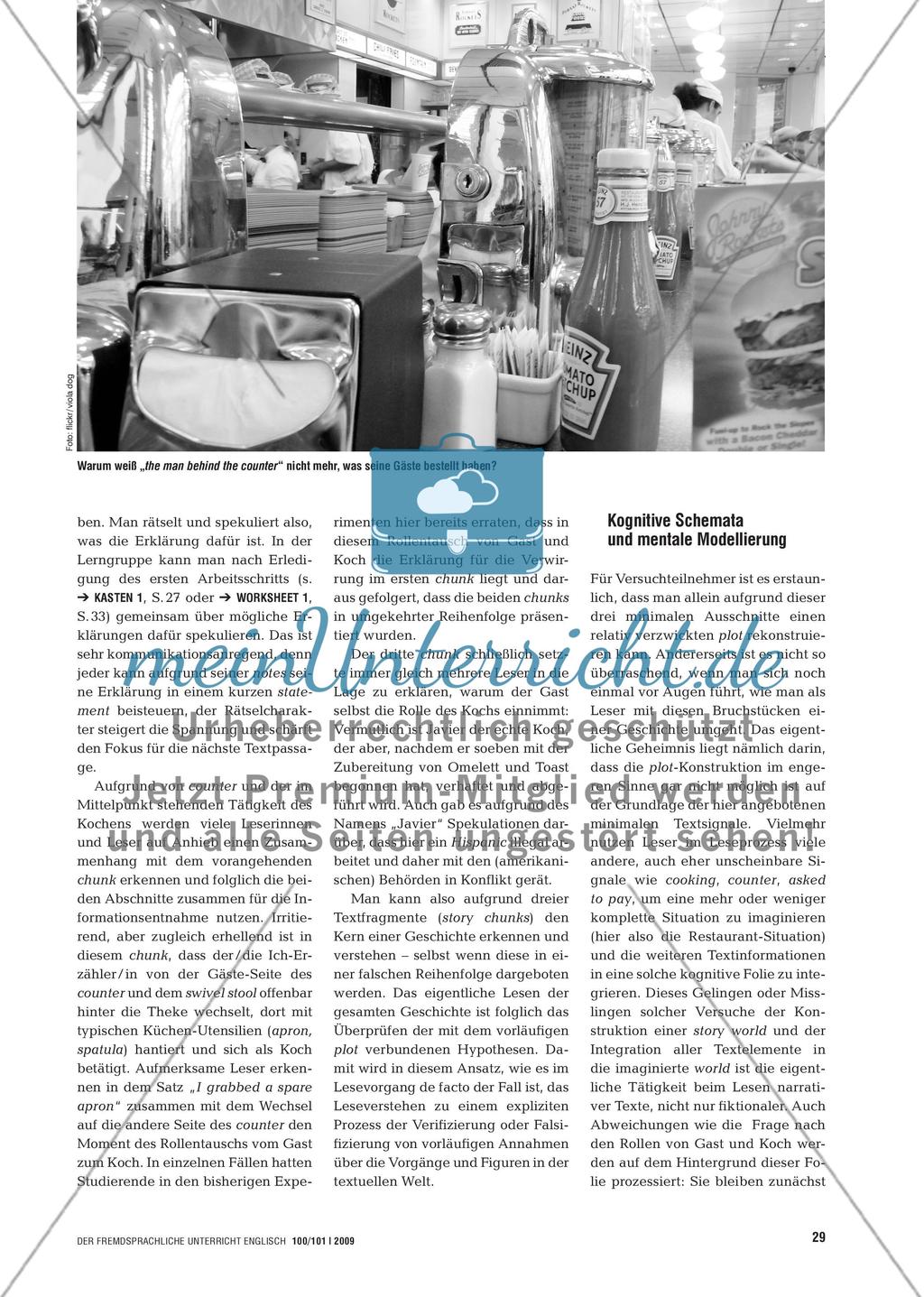 Story chunks - Ein Leseexperiment zur Förderung des Leseverstehens durch kulturelles Wissen Preview 3
