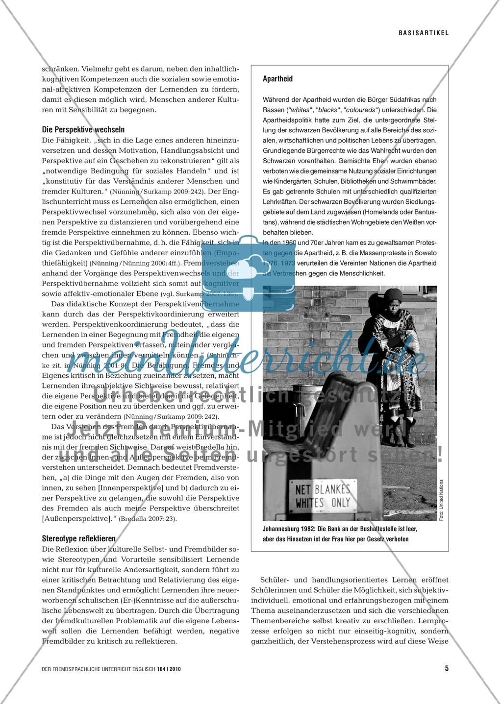 Africa’s Time Has Come - Interkulturelles Lernen am Beispiel Südafrika Preview 4