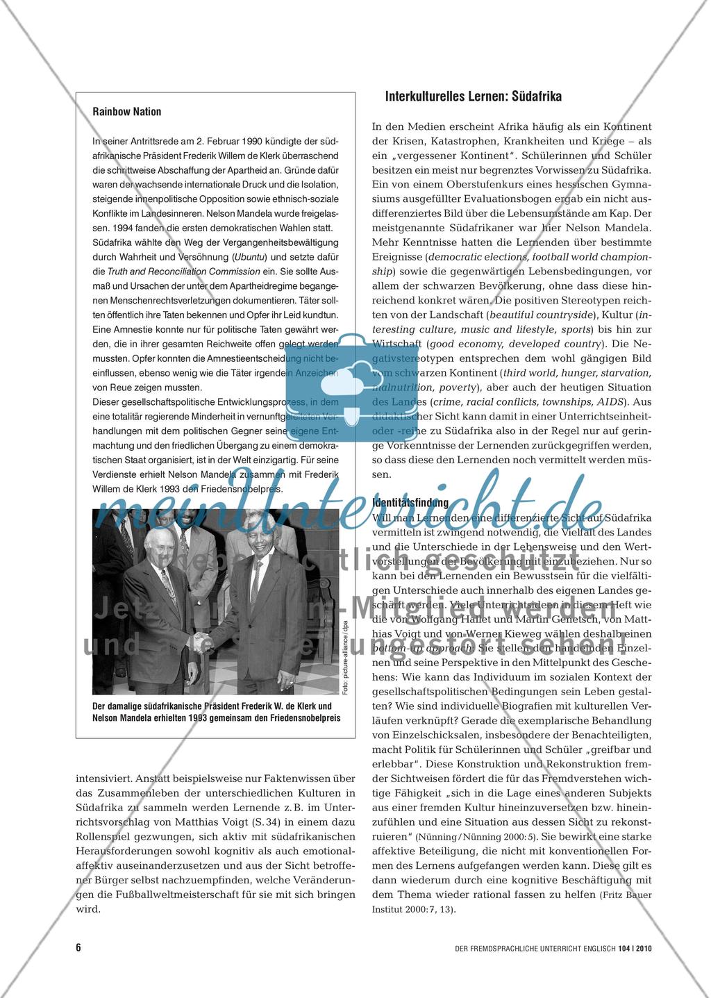 Africa’s Time Has Come - Interkulturelles Lernen am Beispiel Südafrika Preview 5