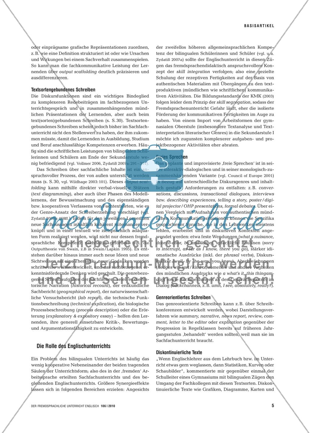 Scaffolding im Bilingualen Unterricht - Inhaltliches, konzeptuelles und sprachliches L ernen stützen und integrieren Preview 4