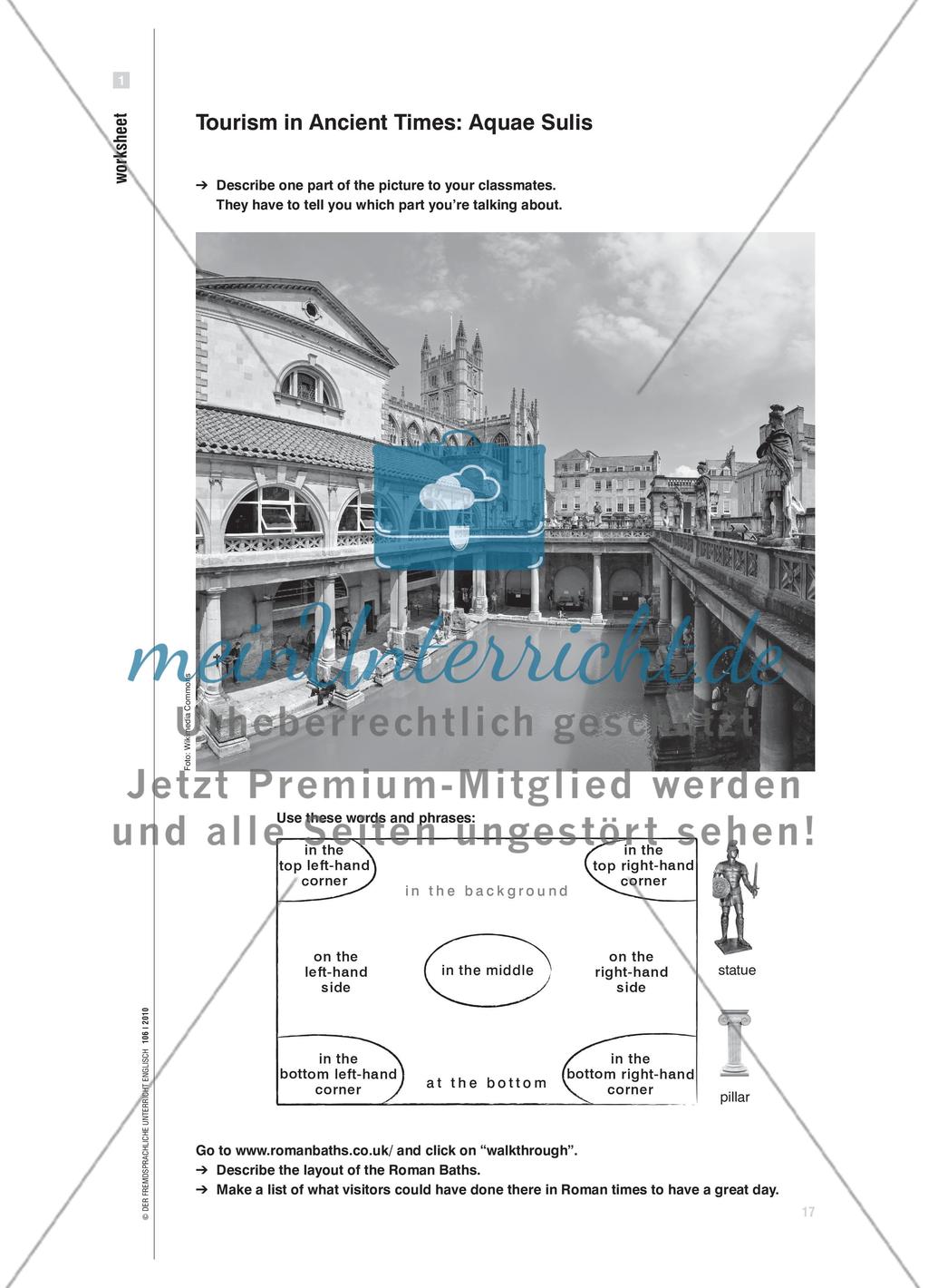 A Great D ay at the R oman Baths - Scaffolding durch Visualisierungen und S zenarien Preview 6
