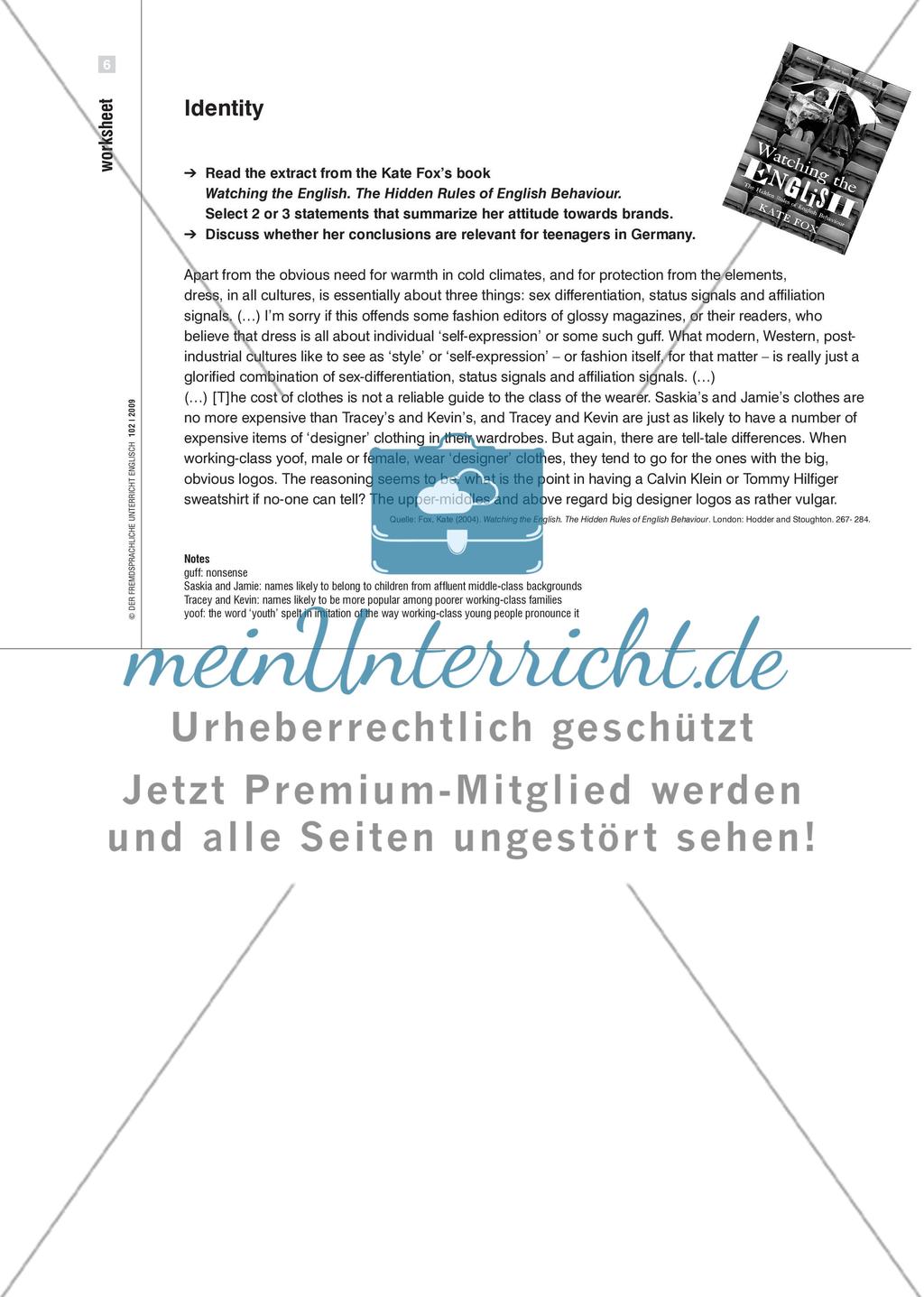 Cultural Studies on a Shoestring - An einem Sportschuh Prozesse kultureller Bedeutungsgebung verfolgen Preview 7