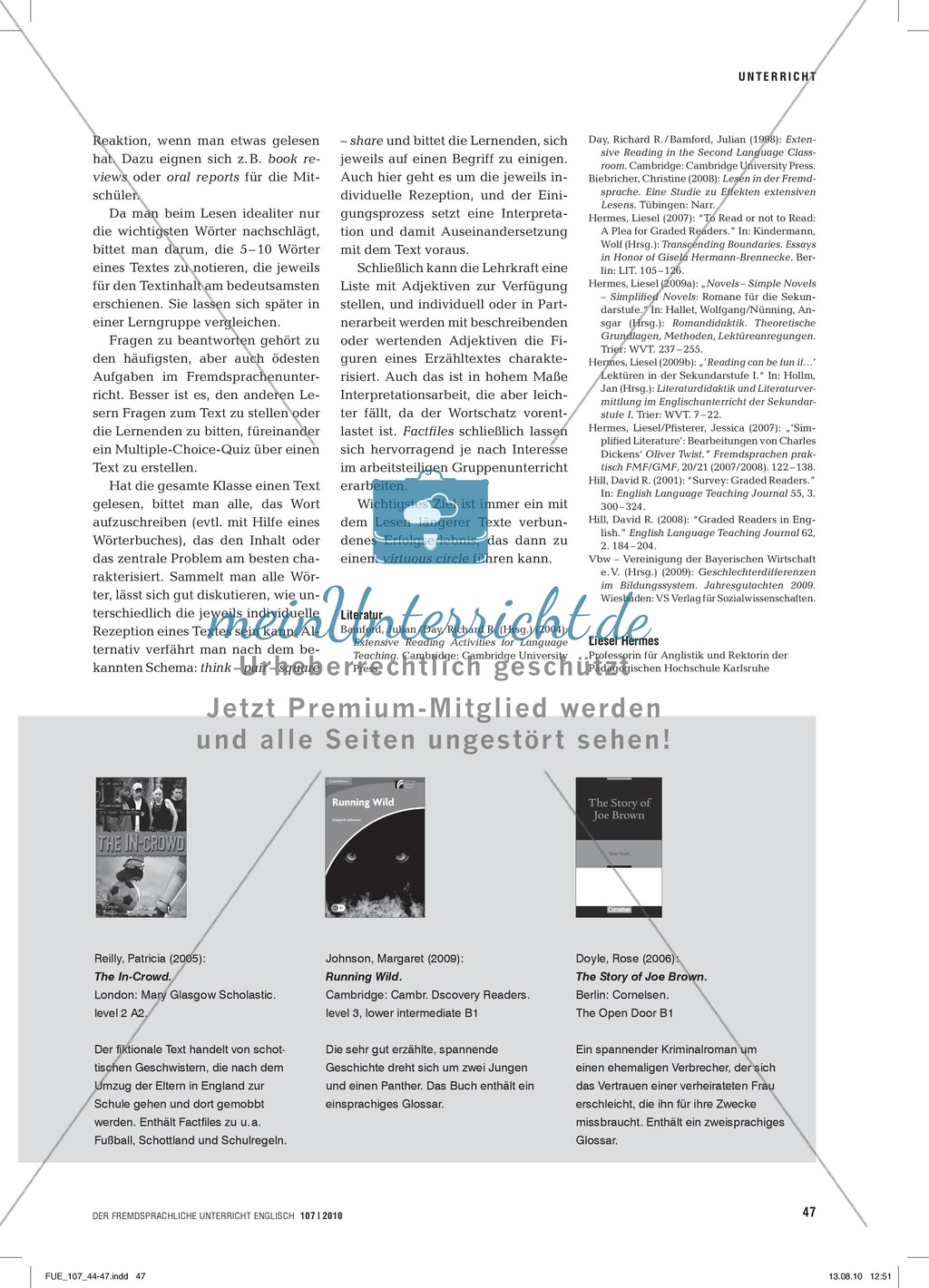 Mit simple novels ans Lesen heranführen: Praxisartikel Preview 4
