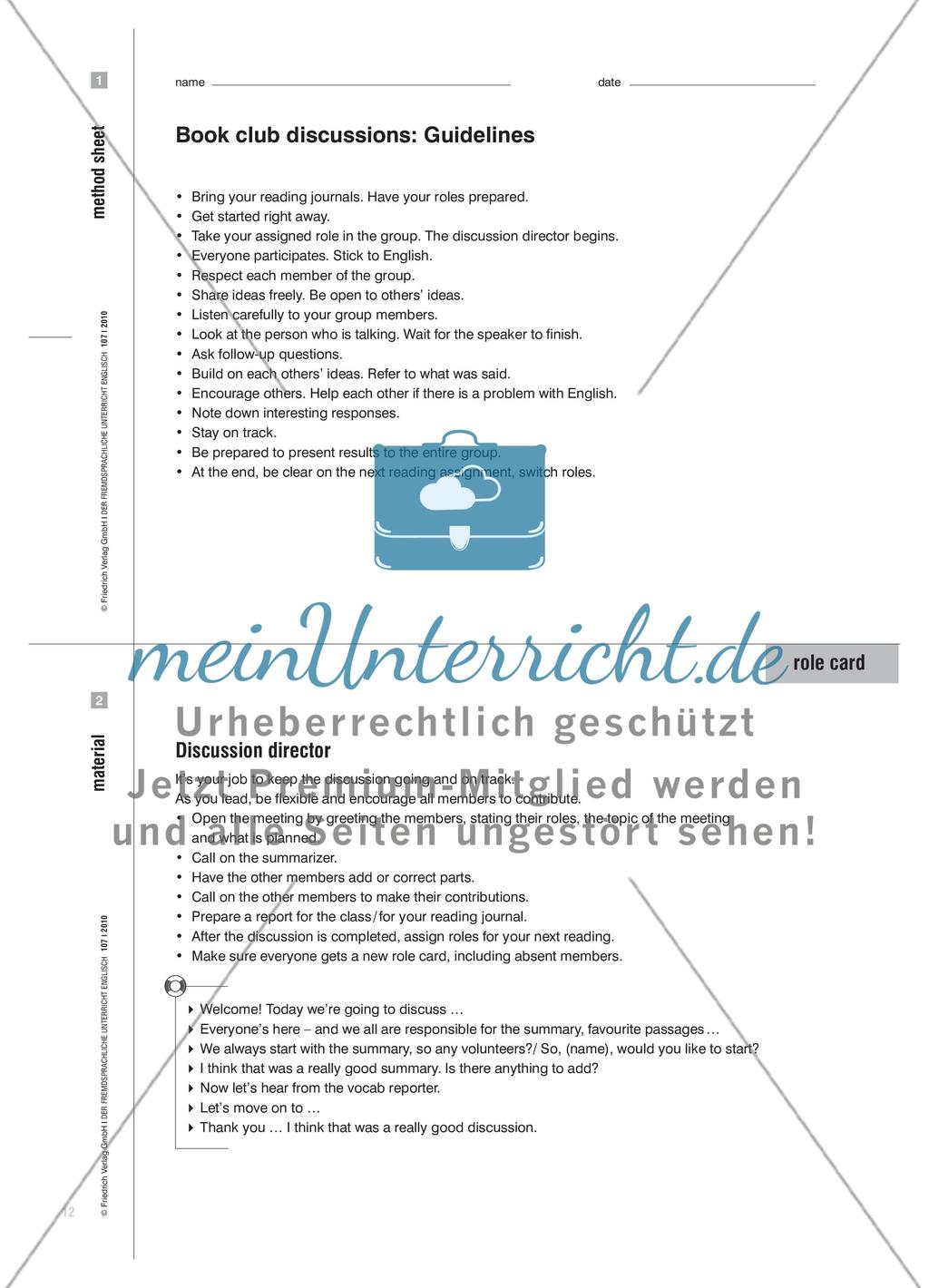 In book club discussions L eseerfahrungen austauschen Preview 3