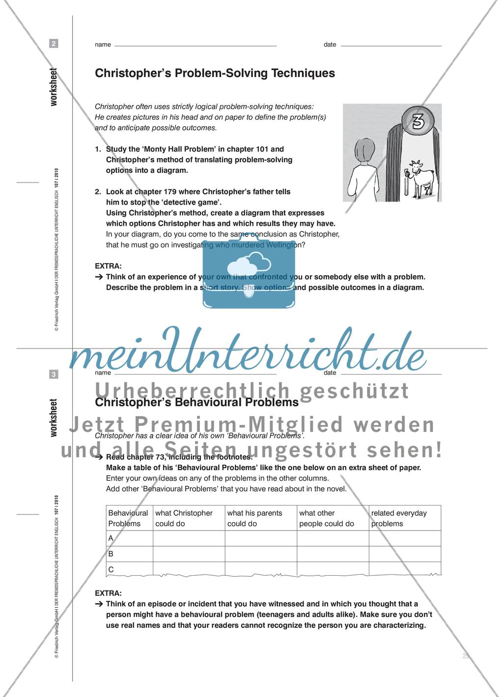 Curious Incidents for Curious Readers - Plot-orientierte und differenzierende Romanlektüre Preview 6