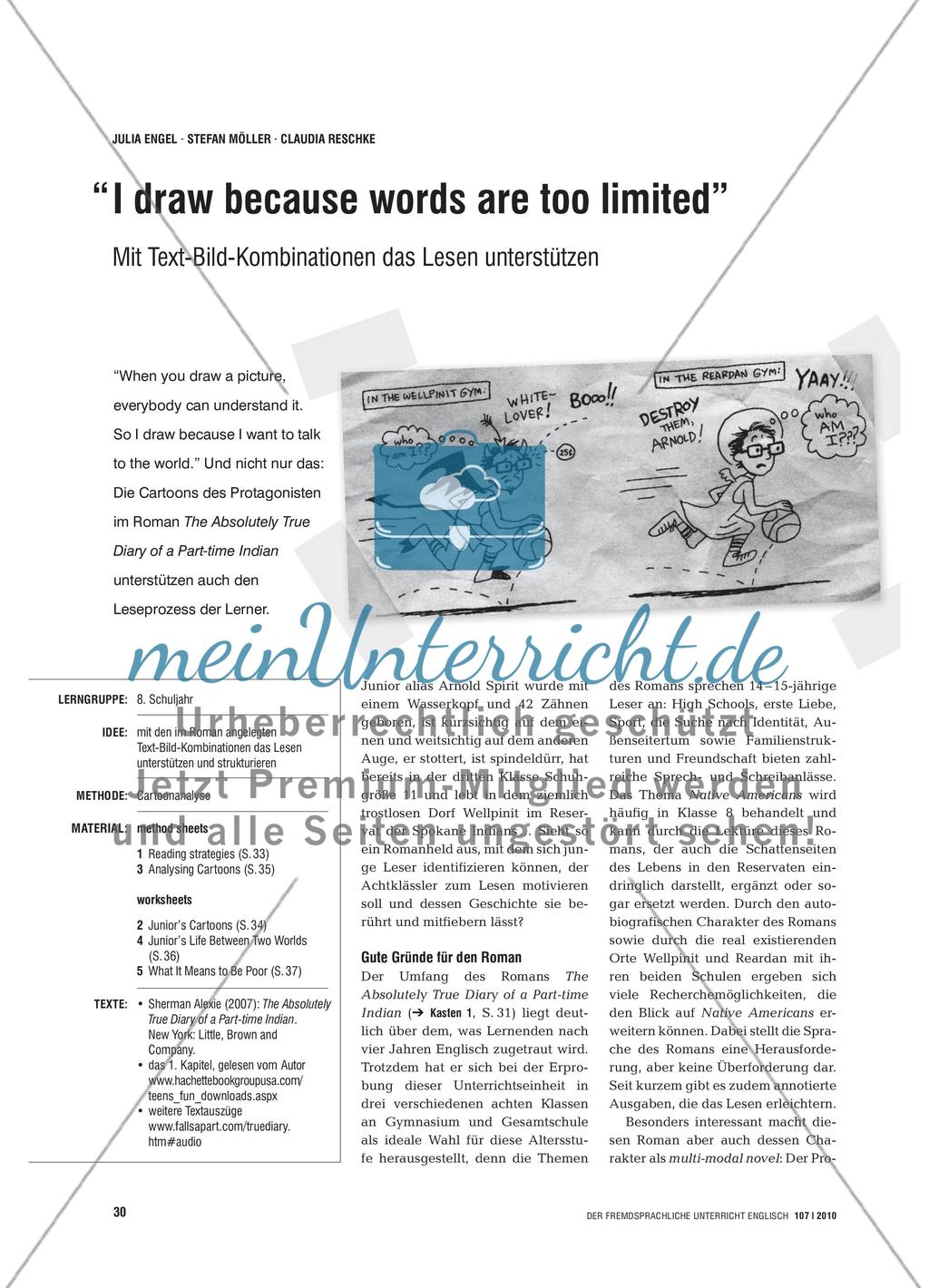 “I draw because words are too limited” - Mit Text-Bild-Kombinationen das Lesen unterstützen Preview 1
