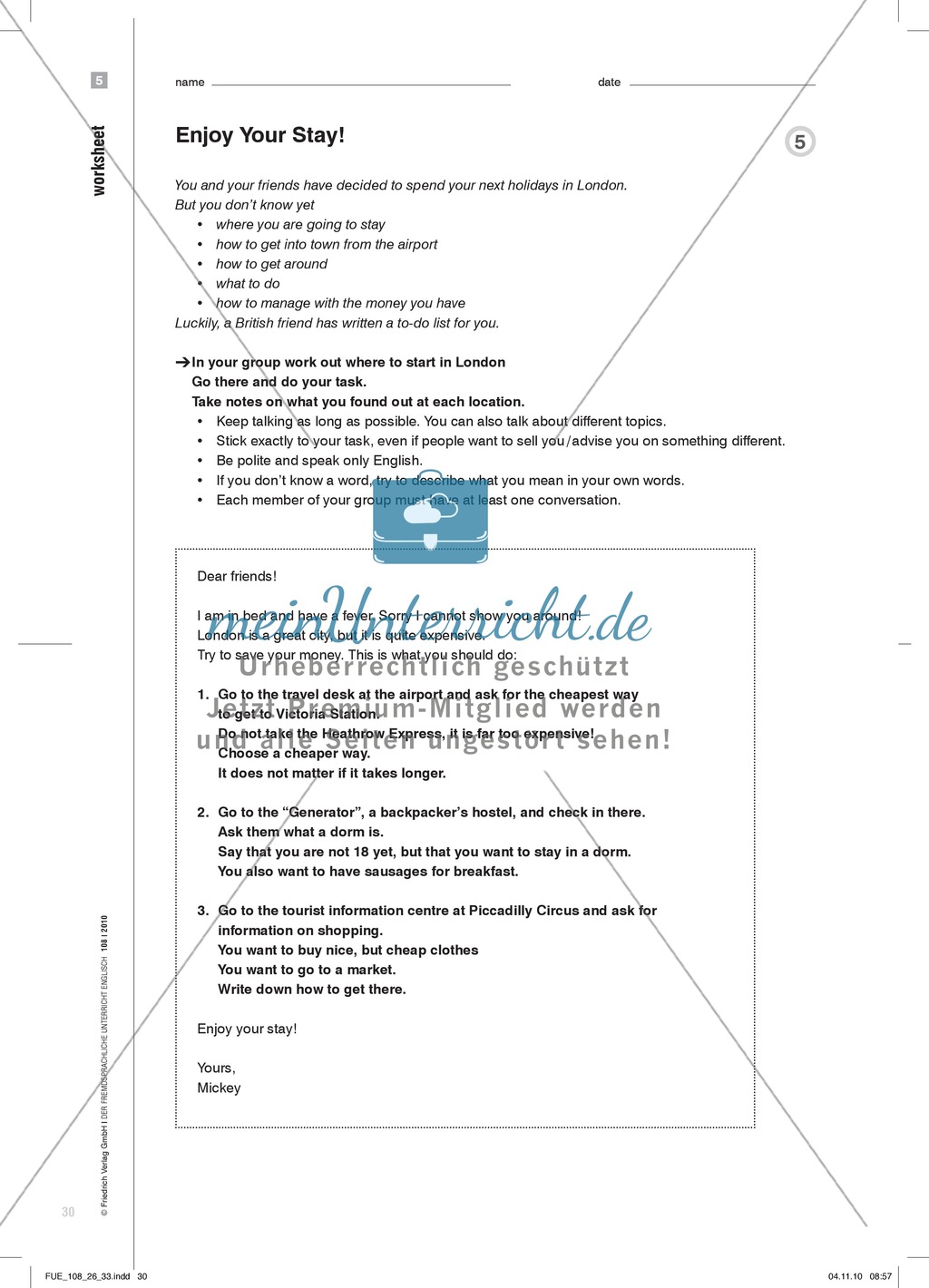 Don't Accept a Bathroom Without a Window. Im Sprachendorf Sprechaufgaben bewältigen: Praxisartikel Preview 5