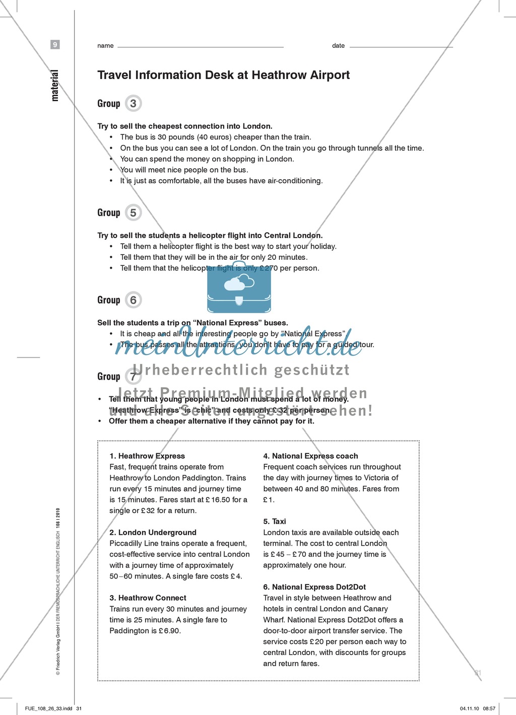 Don't Accept a Bathroom Without a Window. Im Sprachendorf Sprechaufgaben bewältigen: Praxisartikel Preview 6
