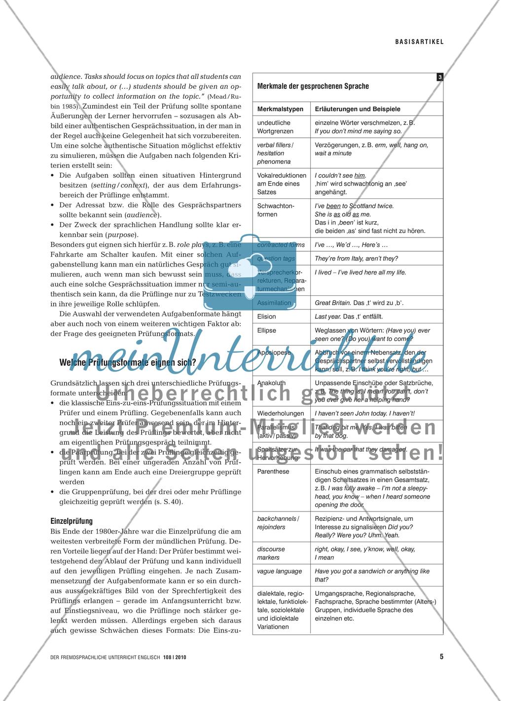 Mündliche Prüfungen gestalten, Sprechkompetenz bewerten Preview 4
