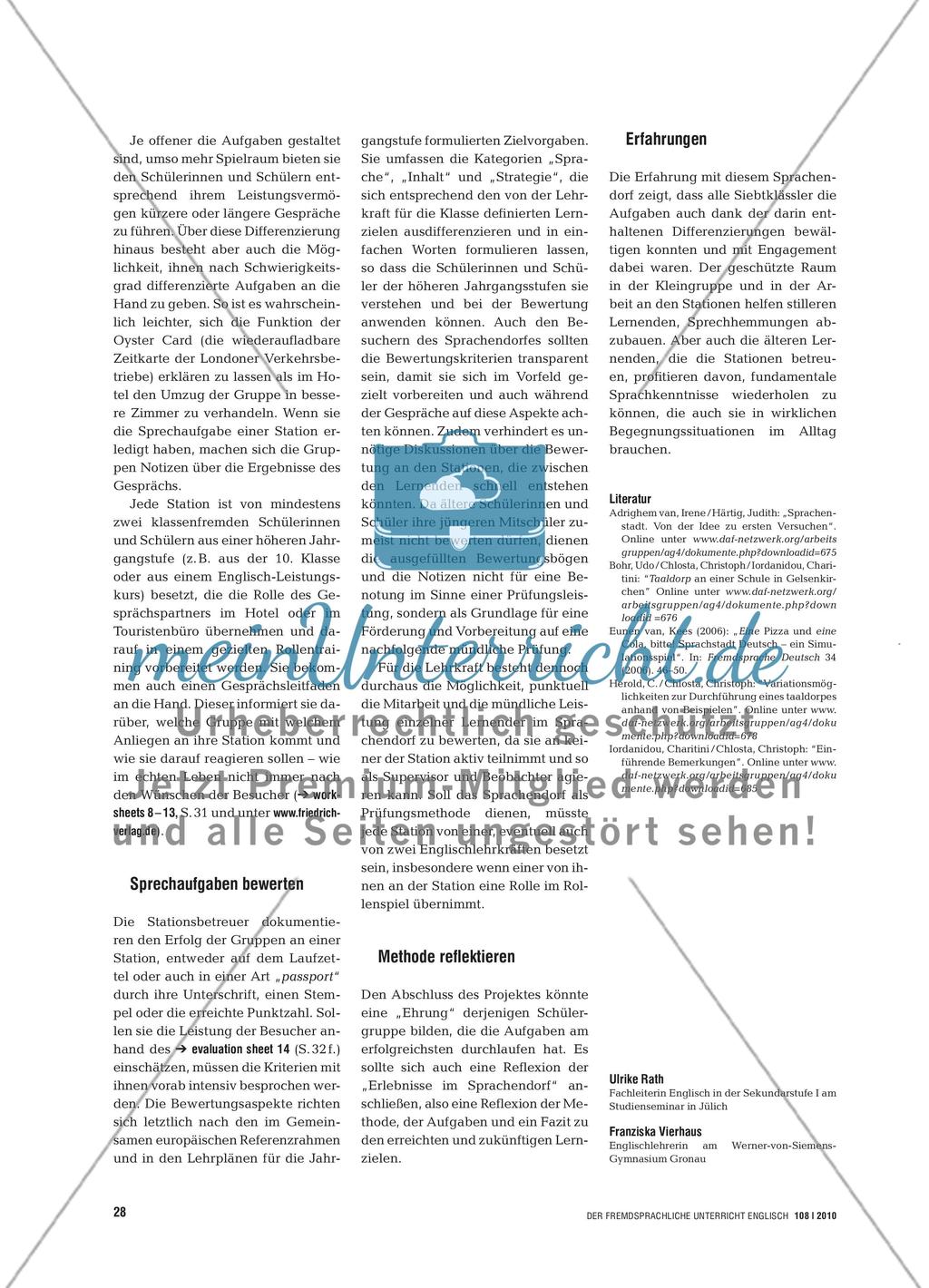 Don’t Accept a Bathroom Without a Window - Im Sprachendorf Sprechaufgaben bewältigen Preview 3