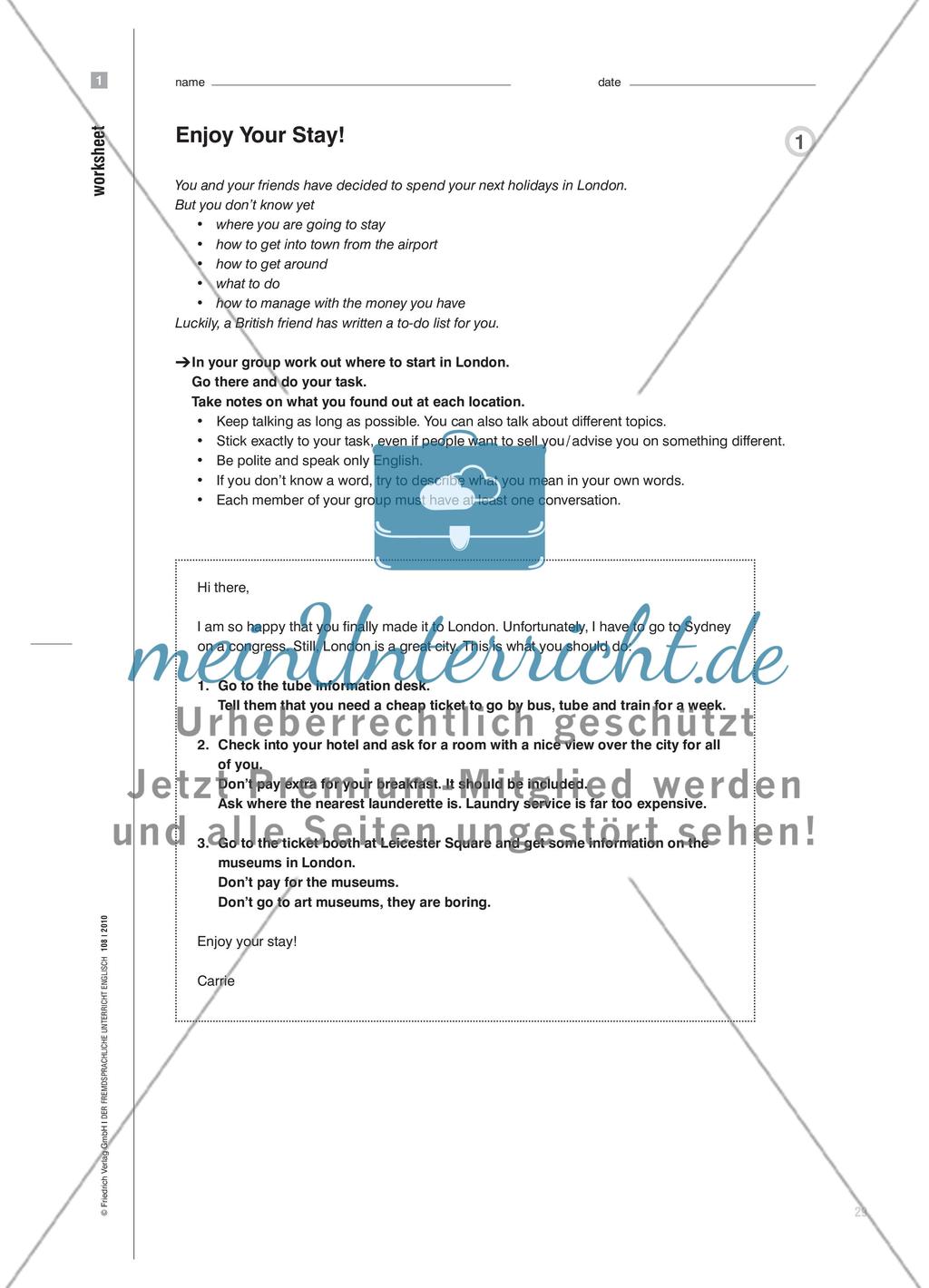 Don’t Accept a Bathroom Without a Window - Im Sprachendorf Sprechaufgaben bewältigen Preview 4