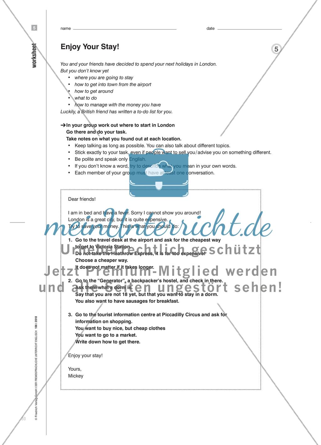 Don’t Accept a Bathroom Without a Window - Im Sprachendorf Sprechaufgaben bewältigen Preview 5