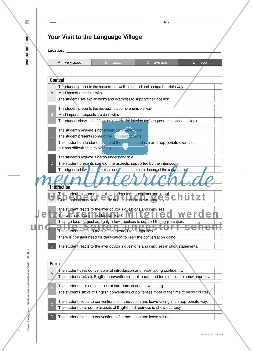 Don’t Accept a Bathroom Without a Window - Im Sprachendorf Sprechaufgaben bewältigen Preview 7