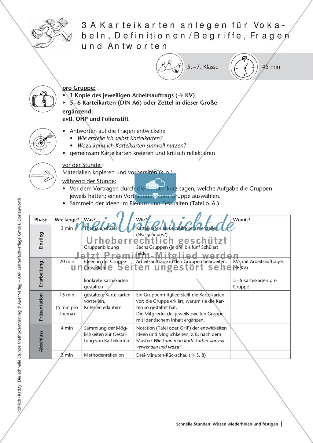 Methodenkompetenz: Karteikarten anlegen Preview 2