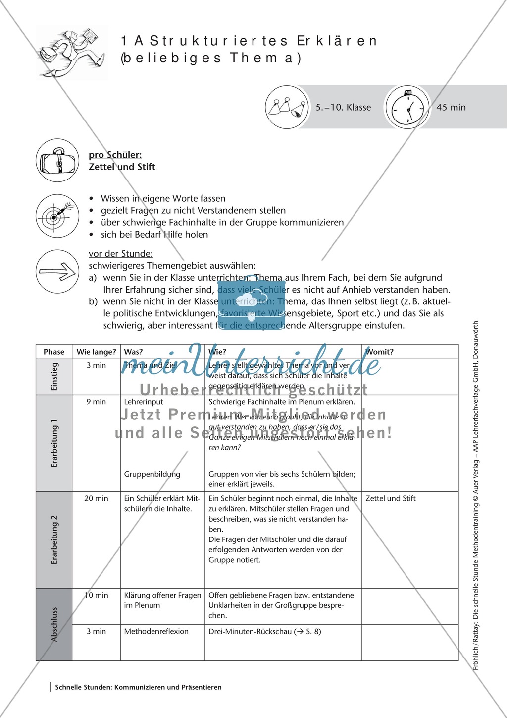 Methodenkompetenz: Strukturiertes Erklären Preview 2