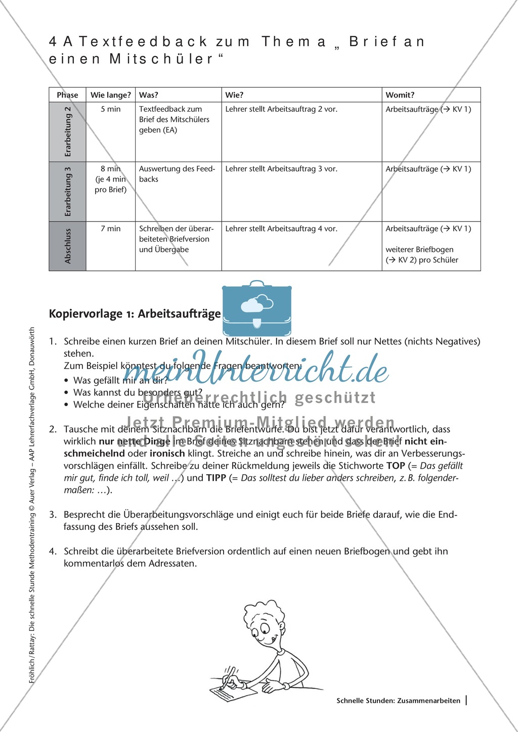 Methodenkompetenz: Feedback zu einem geschriebenen Text Preview 3