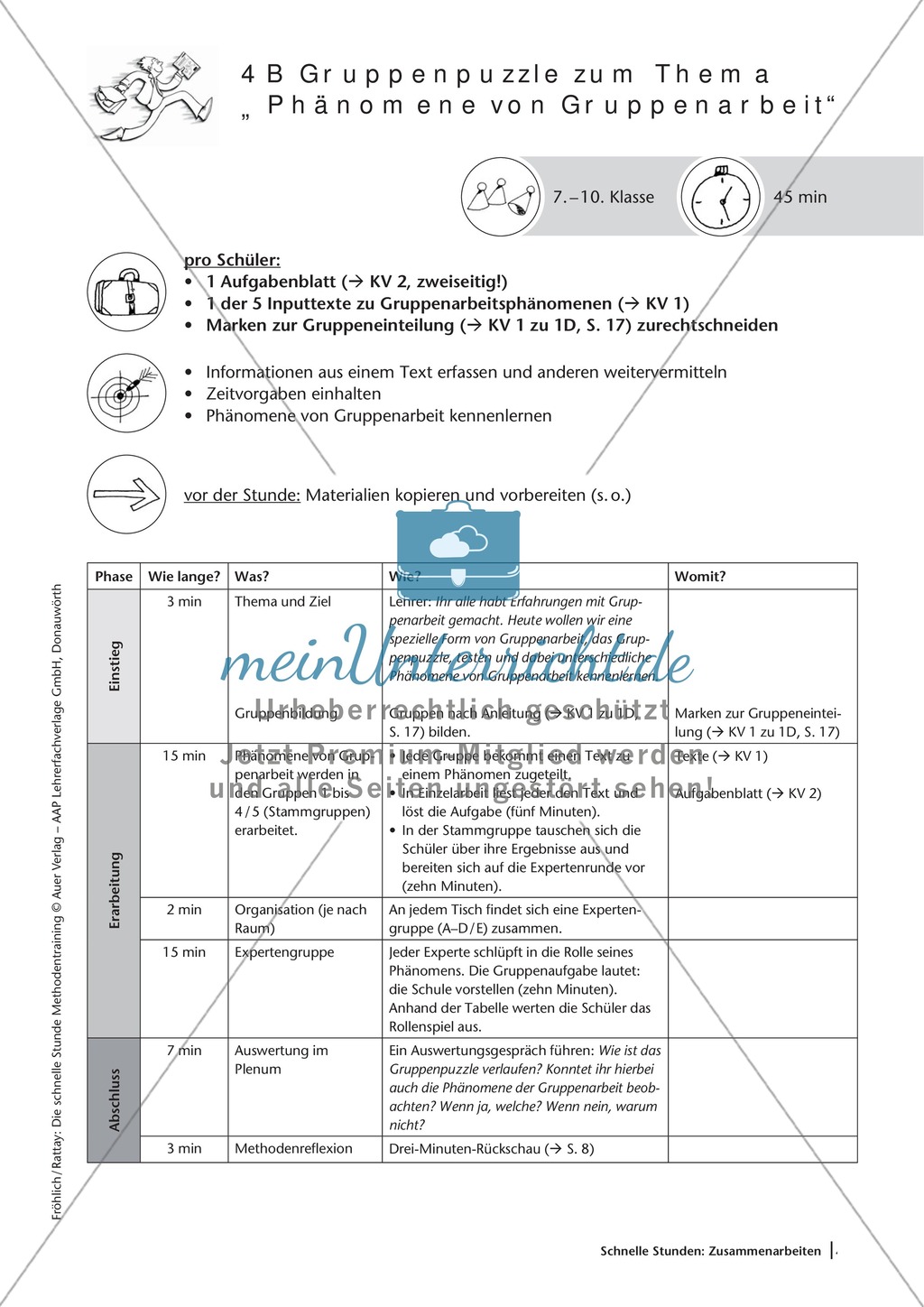 Methodenkompetenz: Gruppenpuzzle Preview 2