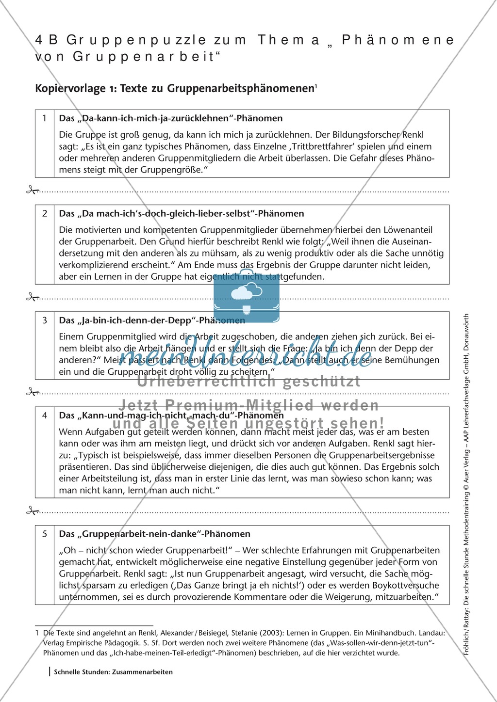 Methodenkompetenz: Gruppenpuzzle Preview 3