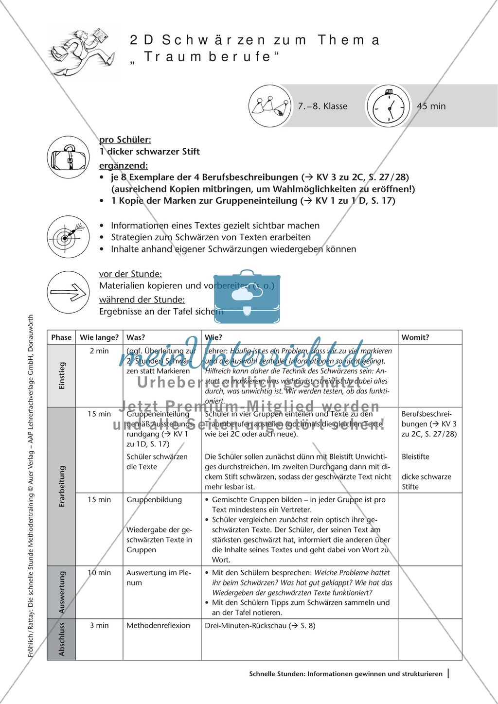 Methodenkompetenz: Schwärzen in Texten Preview 2